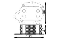 Olejový chladič, motorový olej MAHLE CLC 194 000S