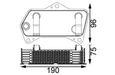 Chladič oleja automatickej prevodovky MAHLE CLC 202 000S