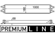 Olejový chladič, motorový olej MAHLE CLC 208 000P