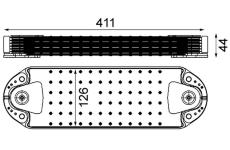 Olejový chladič, motorový olej MAHLE CLC 211 000P