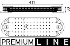 Olejový chladič, motorový olej MAHLE CLC 214 000P