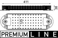 Olejový chladič, motorový olej MAHLE ORIGINAL CLC 216 000P
