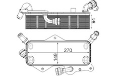 Chladič oleje, automatická převodovka MAHLE ORIGINAL CLC 218 000P