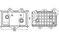 Chladič motorového oleja MAHLE CLC 36 000P