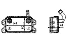 Olejový chladič, motorový olej MAHLE CLC 41 000P