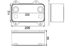 Chladič motorového oleja MAHLE CLC 63 000P