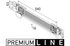 Olejový chladič, motorový olej MAHLE ORIGINAL CLC 69 000P