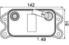 Olejový chladič, motorový olej MAHLE CLC 73 000P