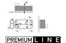 Olejový chladič, motorový olej MAHLE ORIGINAL CLC 79 000P