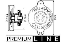 Uzavírací víčko, chladič MAHLE CRB 15 000P