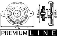 Uzavírací víčko, chladič MAHLE ORIGINAL CRB 16 000P