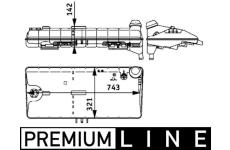 Vyrovnávací nádoba, chladicí kapalina MAHLE ORIGINAL CRT 50 000P