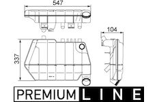 Vyrovnávací nádoba, chladicí kapalina MAHLE CRT 67 000P