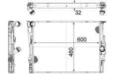 Chladič, chlazení motoru MAHLE CR 1087 000S