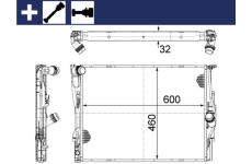 Chladič motora MAHLE CR 1087 000S