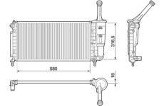 Chladič motora MAHLE CR 1104 000S