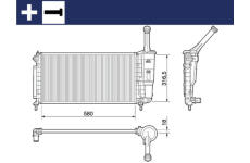 Chladič, chlazení motoru MAHLE CR 1104 000S