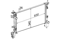 Chladič, chlazení motoru MAHLE CR 1130 000S