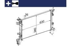 Chladič, chlazení motoru MAHLE ORIGINAL CR 1130 000S