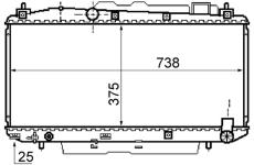 Chladič, chlazení motoru MAHLE CR 1166 000S