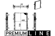 Chladič, chlazení motoru MAHLE CR 1170 000P
