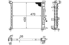 Chladič, chlazení motoru MAHLE CR 1188 000P
