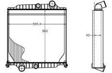 Chladič, chlazení motoru MAHLE CR 1223 000P