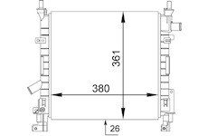 Chladič, chlazení motoru MAHLE ORIGINAL CR 1350 000S
