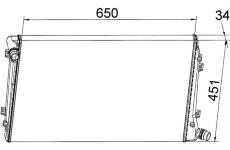 Chladič, chlazení motoru MAHLE CR 1395 000S