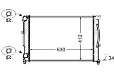 Chladič, chlazení motoru MAHLE CR 1423 000S