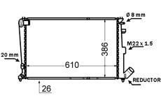 Chladič, chlazení motoru MAHLE CR 1429 000S