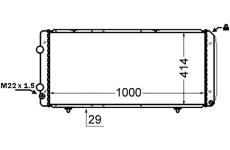Chladič motora MAHLE CR 1430 000S