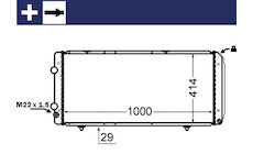 Chladič, chlazení motoru MAHLE CR 1430 000S