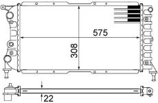 Chladič motora MAHLE CR 1441 000S