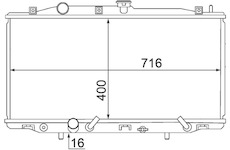 Chladič, chlazení motoru MAHLE CR 1462 000S