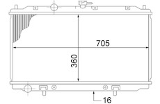 Chladič, chlazení motoru MAHLE CR 1486 000S