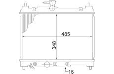 Chladič, chlazení motoru MAHLE CR 1522 000S