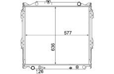 Chladič motora MAHLE CR 1528 000S