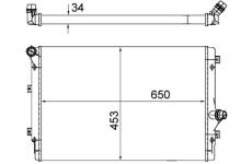 Chladič motora MAHLE CR 1539 002S