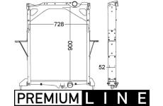 Chladič motora MAHLE CR 1557 000P