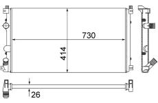 Chladič, chlazení motoru MAHLE ORIGINAL CR 1683 000S