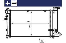 Chladič, chlazení motoru MAHLE CR 170 000S