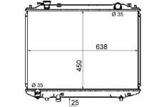 Chladič motora MAHLE CR 1746 000S