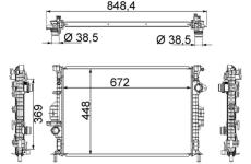 Chladič motora MAHLE CR 1748 000S