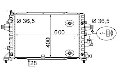 Chladič, chlazení motoru MAHLE CR 1858 000S