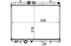 Chladič, chlazení motoru MAHLE CR 1863 000S