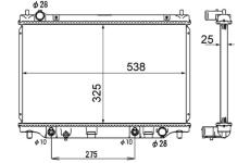 Chladič, chlazení motoru MAHLE CR 1884 000S
