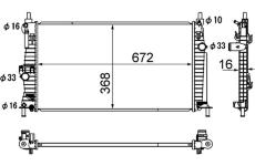 Chladič, chlazení motoru MAHLE CR 1886 000S