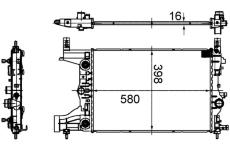 Chladič, chlazení motoru MAHLE ORIGINAL CR 2122 000S