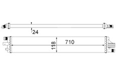 Chladič, chlazení motoru MAHLE CR 2163 000P